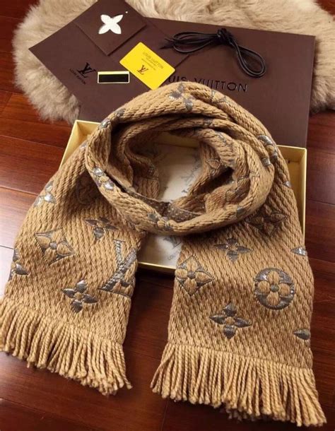 louis vuitton logomania scarf fake|louis vuitton signature scarf.